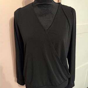 Banana Republic Black V-Neck Blouse